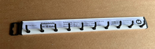 Hakenleiste weiß schwarz - weiß,